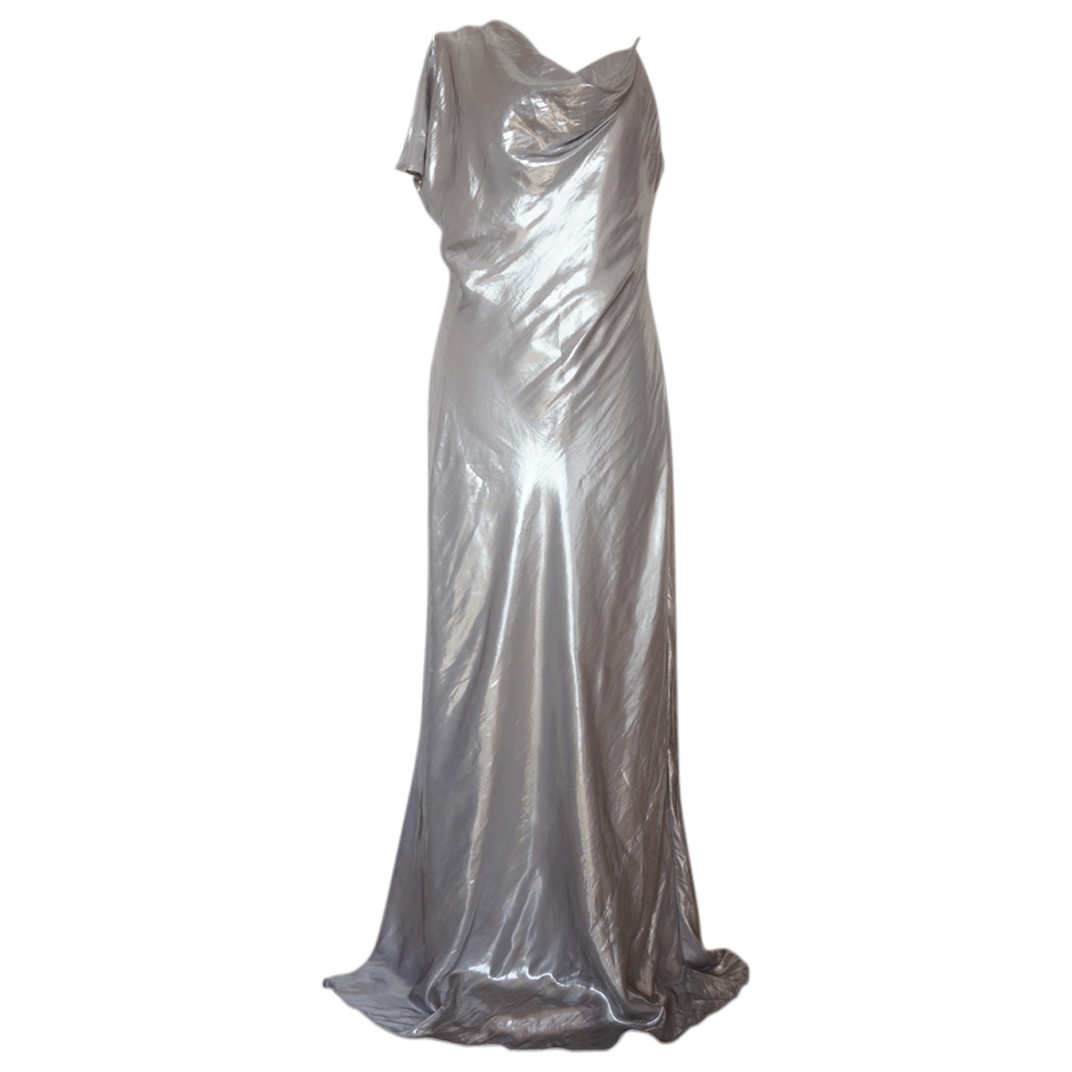 Maxi dress Bcbg Max Azria Silver size L 